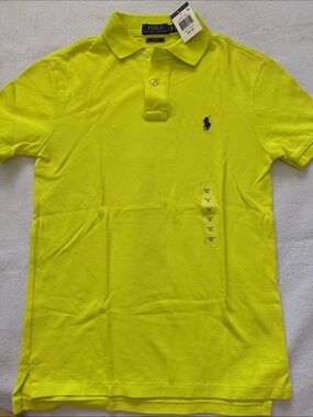 Polo by Ralph Lauren Neon Yellow Short-Sleeve Polo with Navy Pony